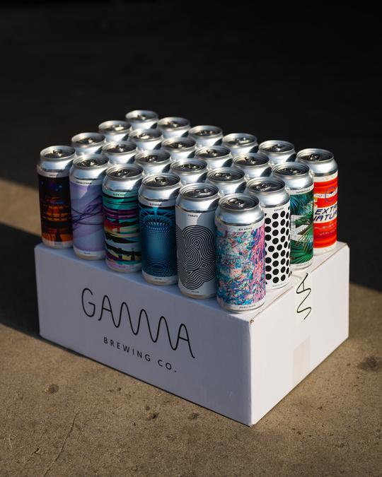 18x Gamma øl dåser Blandet Smagekasse