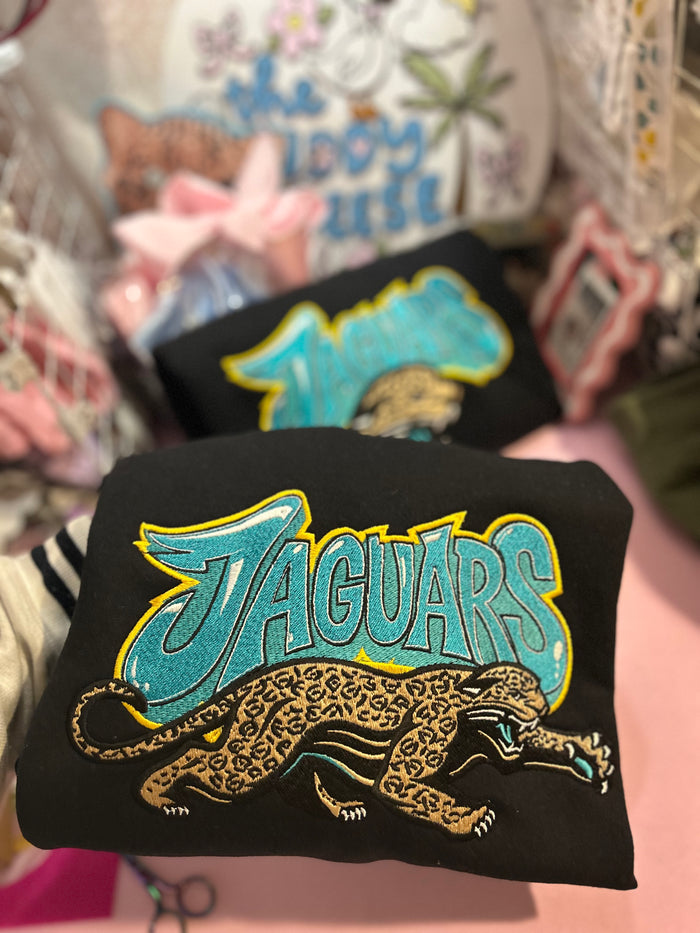Retro Graffiti Jags Embroidered Prowler Sweatshirt