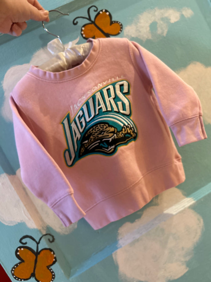 2T pink embroidered sweatshirt *like new*