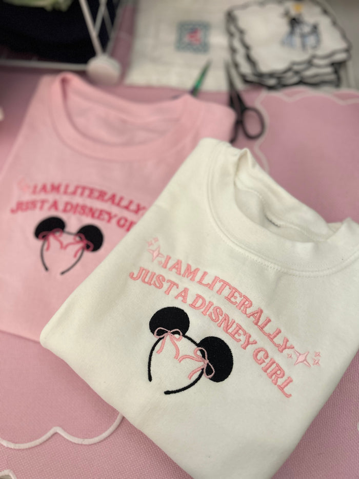 I’m Literally Just a Girl Embroidered Park T-Shirt
