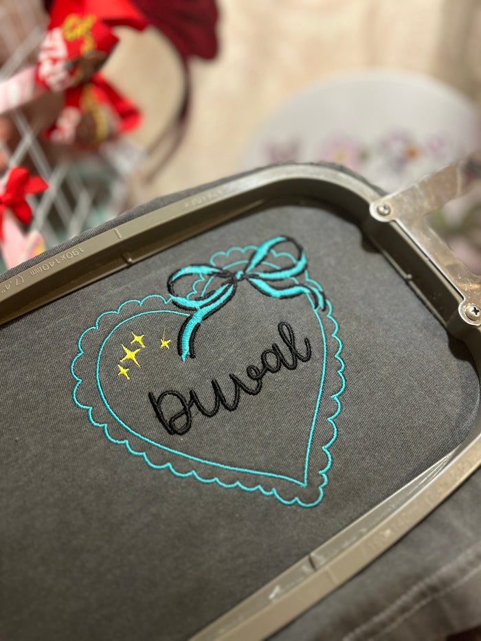 Duval Heart Embroidered T-Shirt