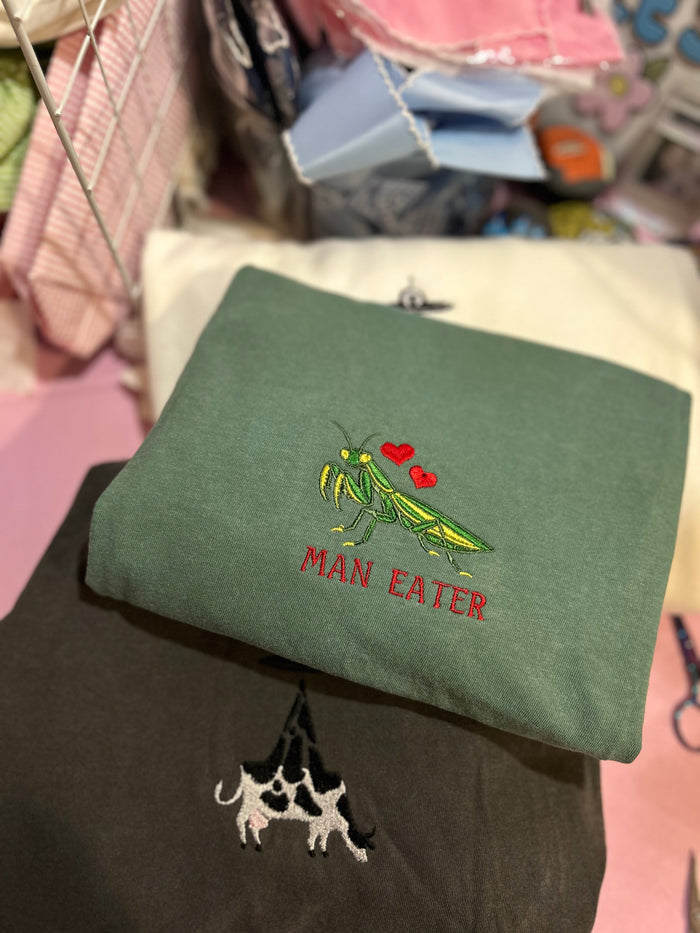 Man Eater Embroidered T-Shirt
