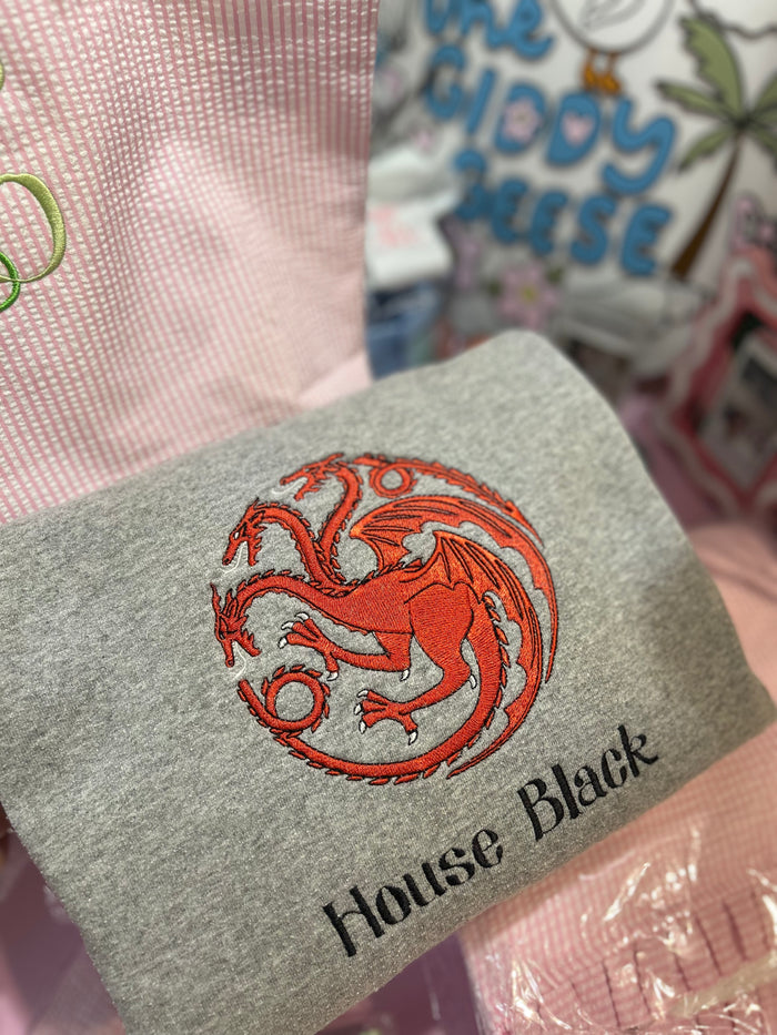 Dragon Embroidered Sweatshirt