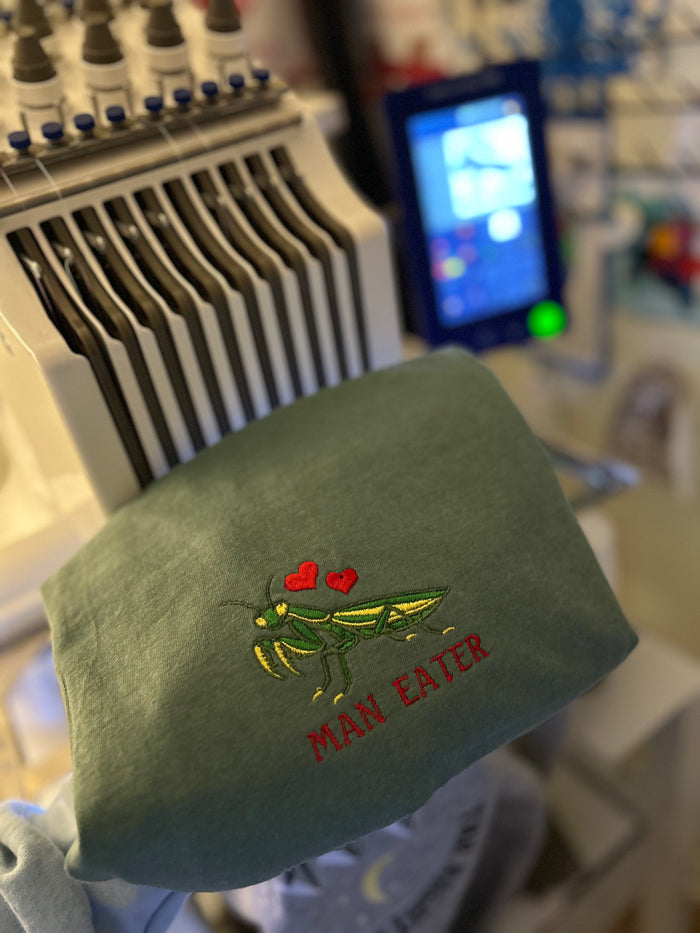 Man Eater Embroidered T-Shirt