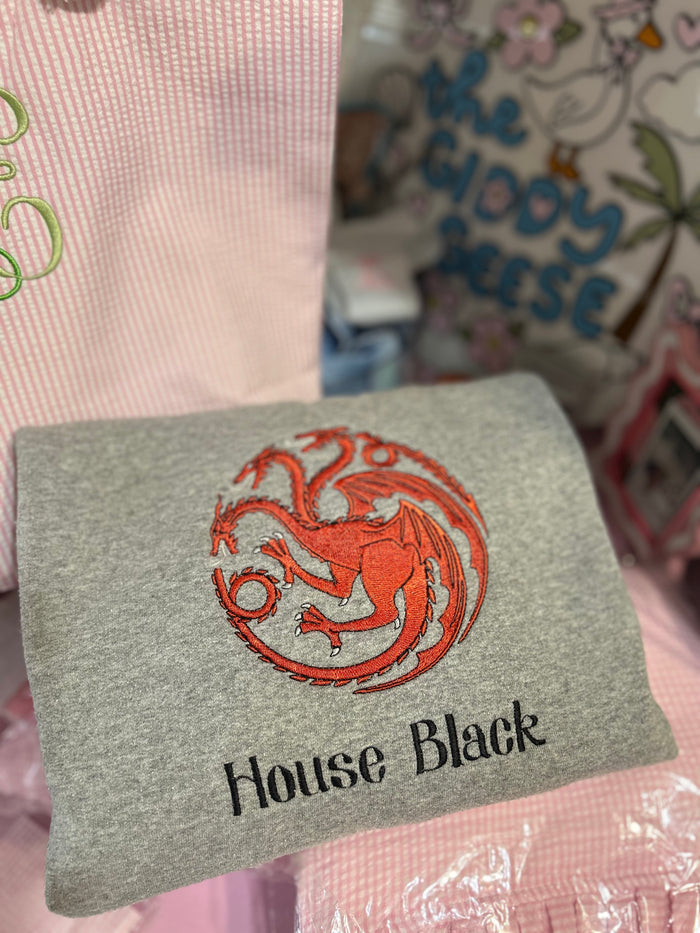 Dragon Embroidered Sweatshirt