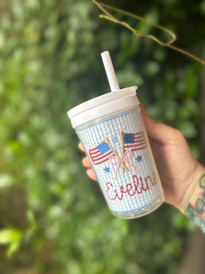 Custom Embroidered Cup
