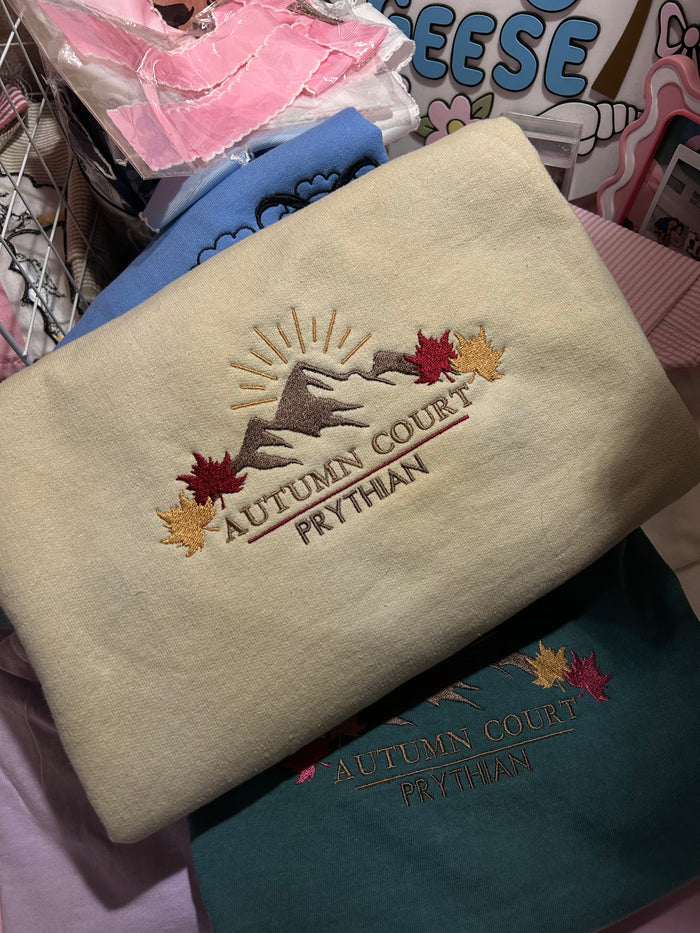 Autumn Court Embroidered Sweatshirt