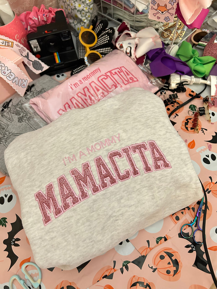 I’m A Mommy Embroidered Sweatshirt