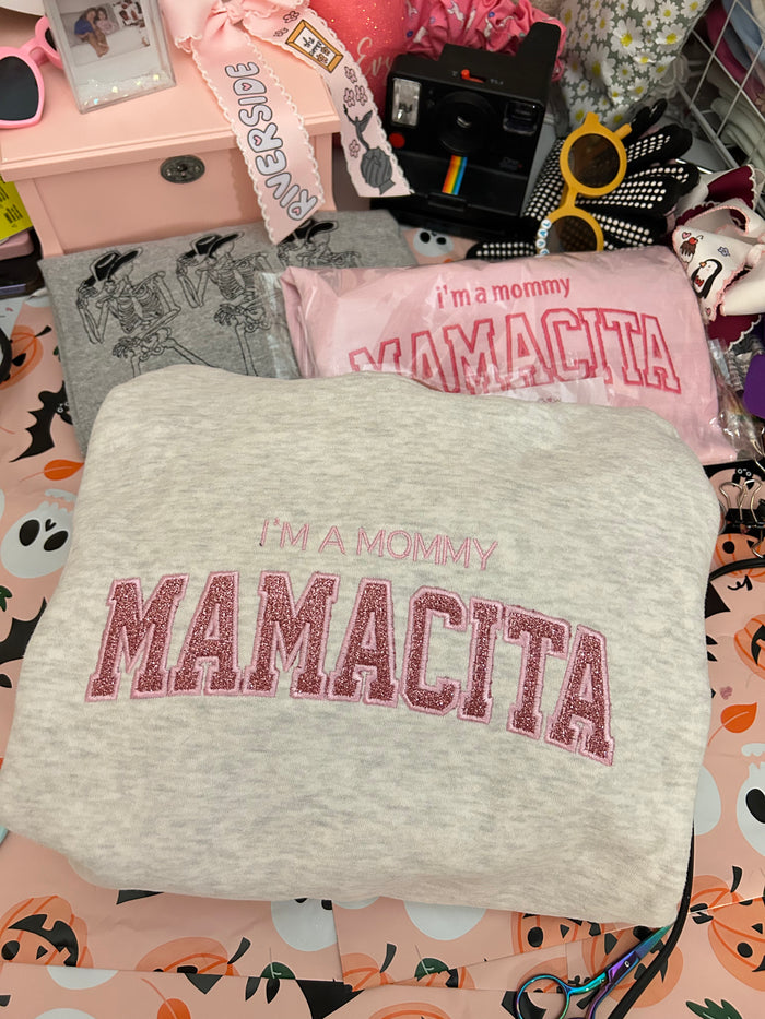 I’m A Mommy Embroidered Sweatshirt