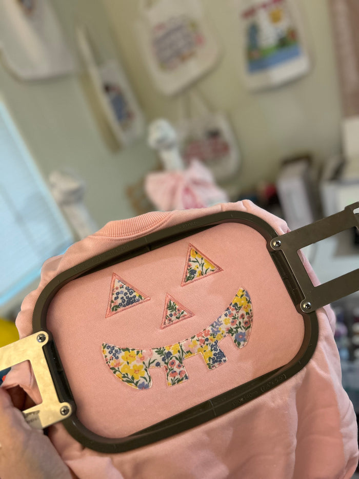 Appliqué Pumpkin Sweatshirt