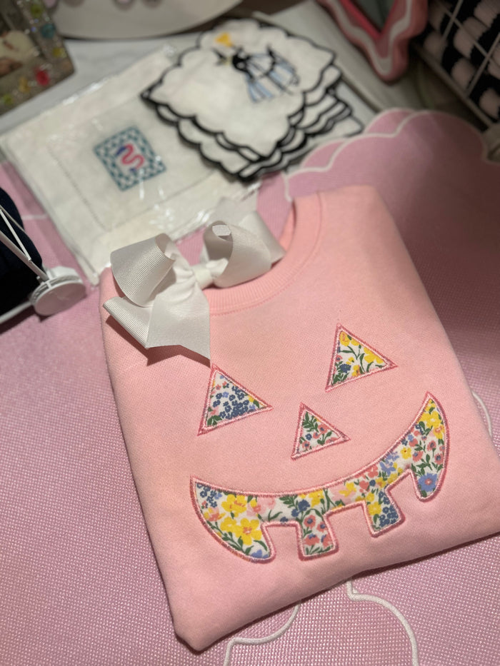 Appliqué Pumpkin Sweatshirt