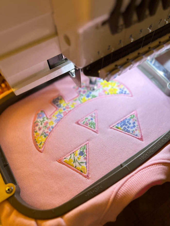 Appliqué Pumpkin Sweatshirt