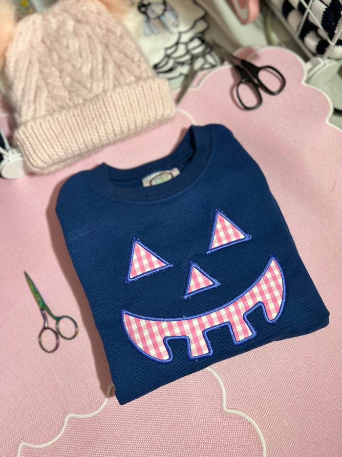 Appliqué Pumpkin Sweatshirt