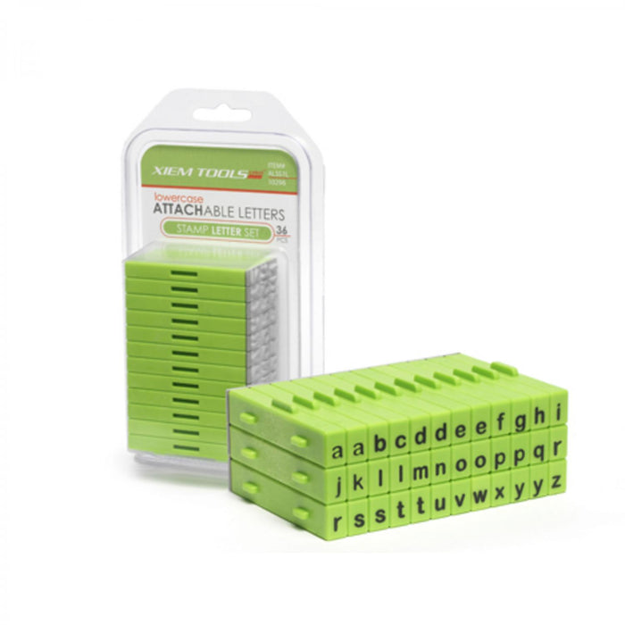 Attachable Letters Stamp Set 36 pcs Lowercase