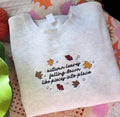Autumn Leaves Embroidered Sweatshirt