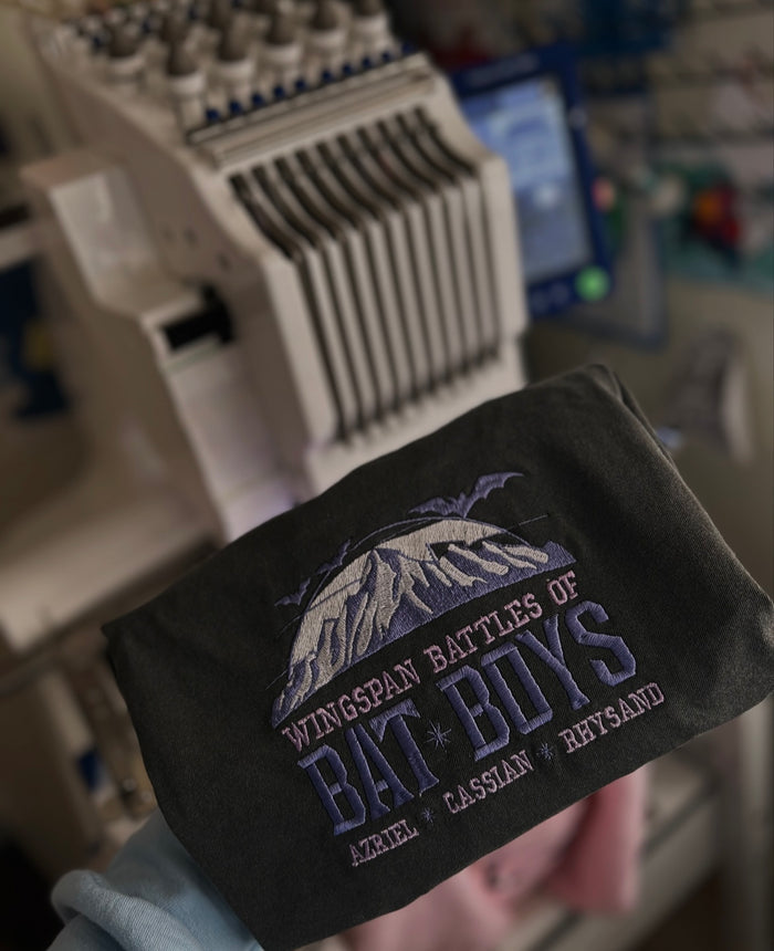 Bat Boys Embroiderer T-Shirt