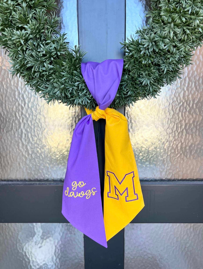 BiColor Wreath Sash