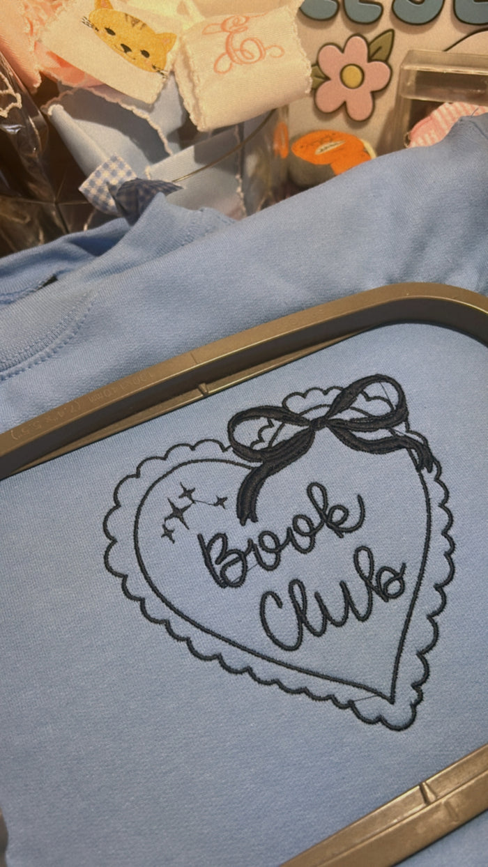 Book Club Embroidered Sweatshirt
