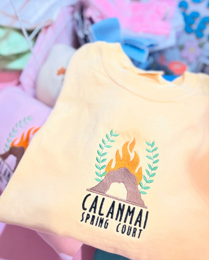 Calanmai Spring Court Festival Embroidered T-Shirt