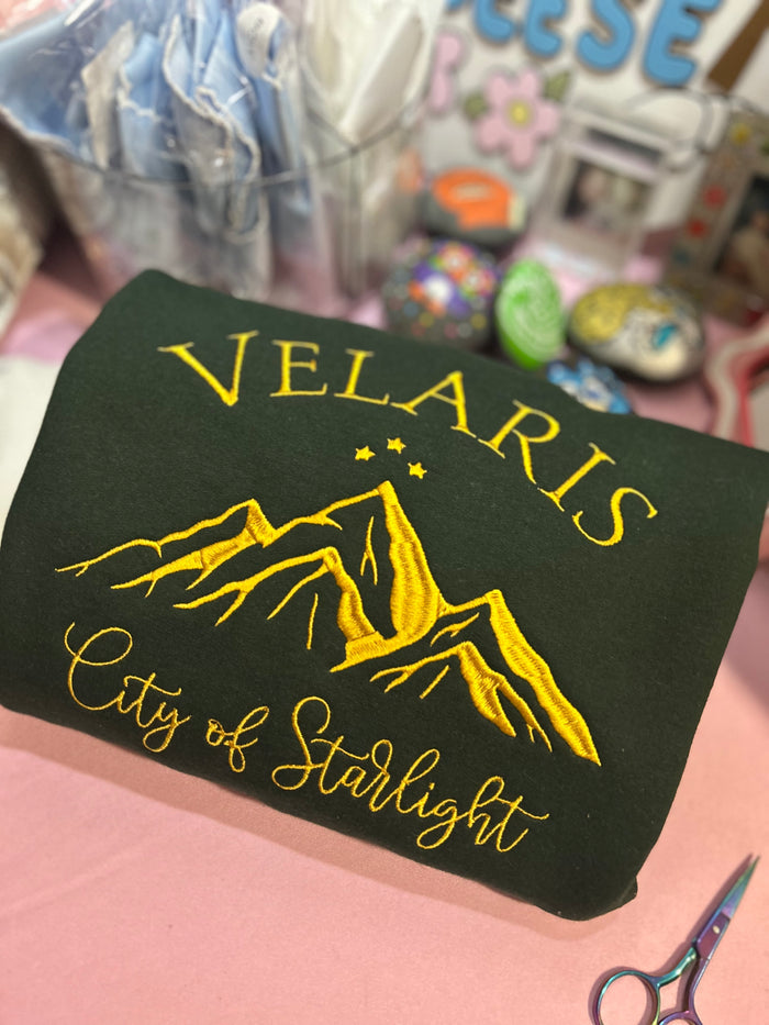 City of Starlight Embroidered Sweatshirt