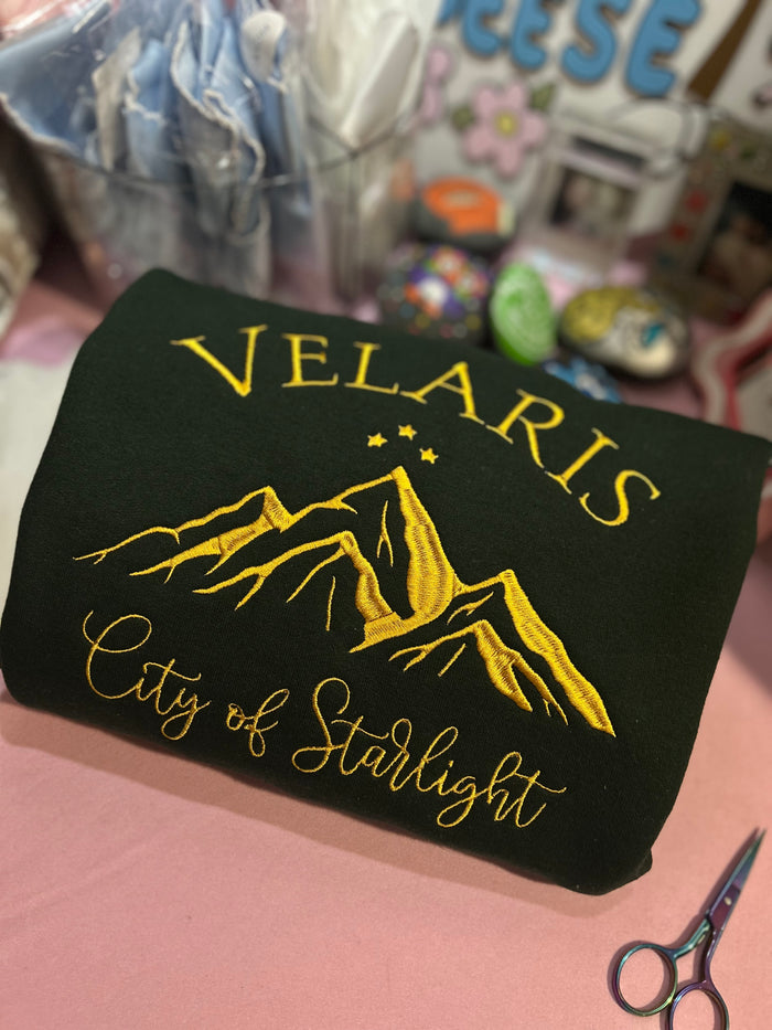 City of Starlight Embroidered Sweatshirt