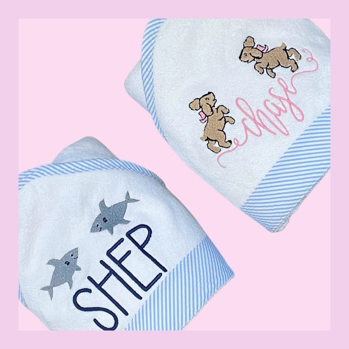 Custom Embroidered Hooded Toddler Towel