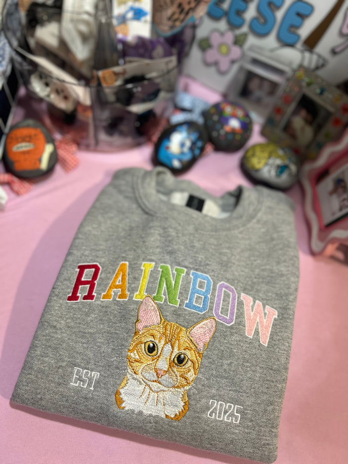 Custom Est Embroidered Pet Sweatshirt