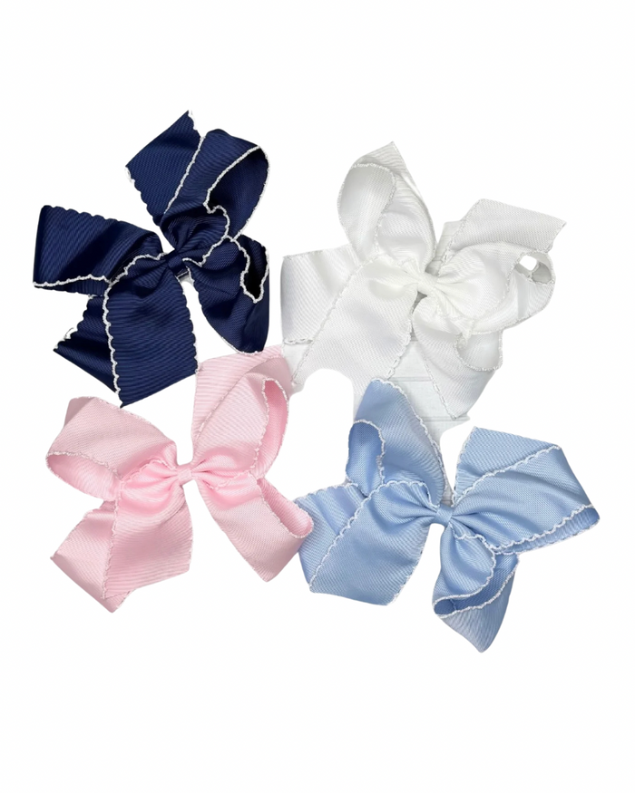 Custom Moonstitch Embroidered Bow