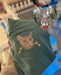 Custom Pet Embroidered Pocket T-Shirt