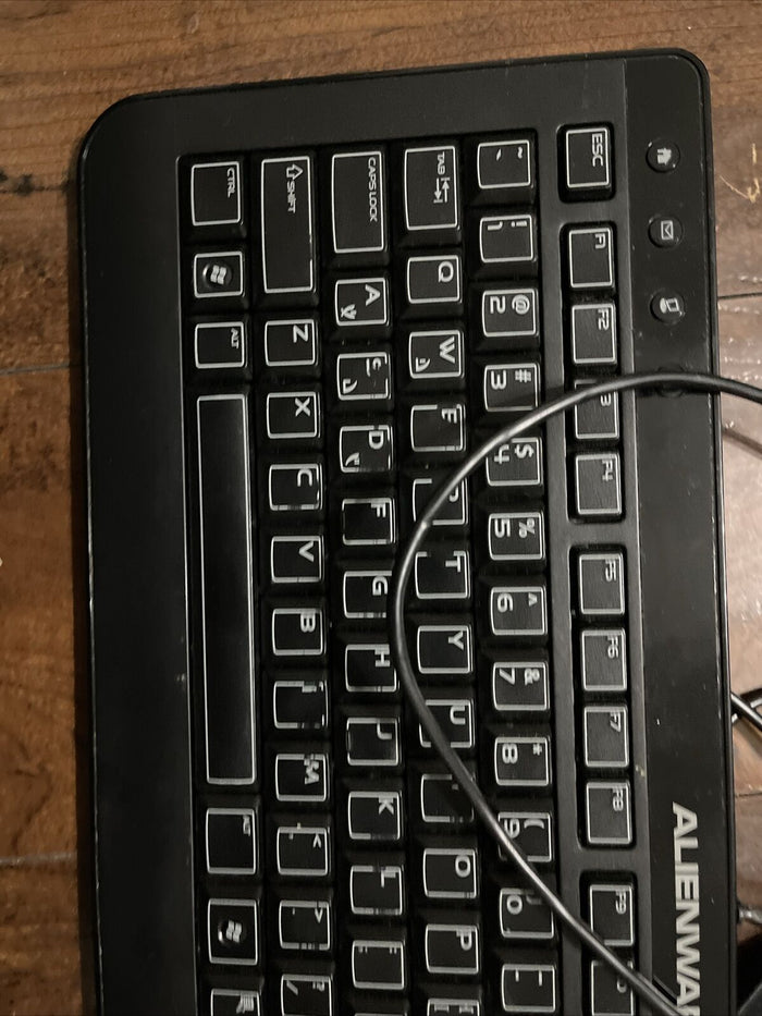 Dell AlienWARE Multimedia Slim US Eng Ergonomic USB Keyboard 40CM0 SK-8165 H9Y23