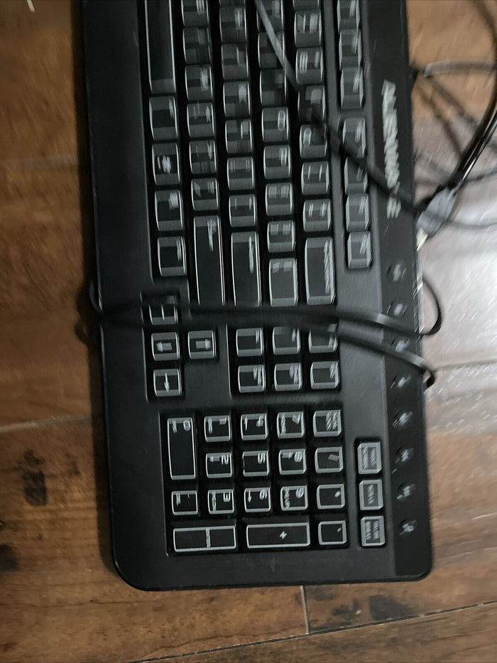 Dell AlienWARE Multimedia Slim US Eng Ergonomic USB Keyboard 40CM0 SK-8165 H9Y23