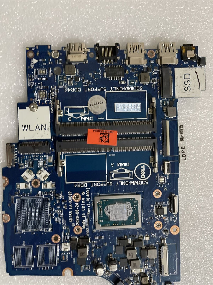 DELL INSPIRON 15 3505 SERIES AMD RYZEN 7 3700U CPU LAPTOP MOTHERBOARD 0VPNP H1B4