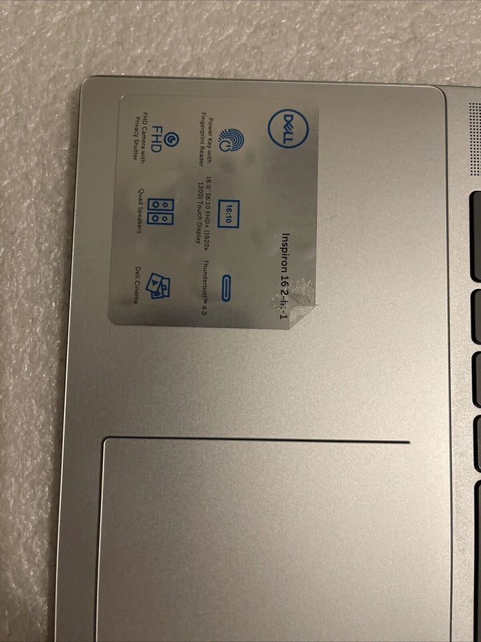 Dell Inspiron 16 7620 2in1 Palmrest US Eng Keyboard Silver  MN1PK TG P1