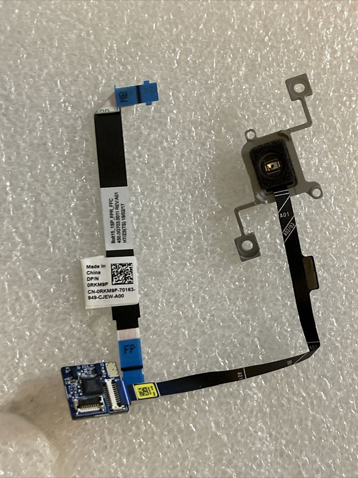 Dell Inspiron 5584 Fingerprint Reader Circuit Board Cable 9D4V0 RKM9P H1 B1