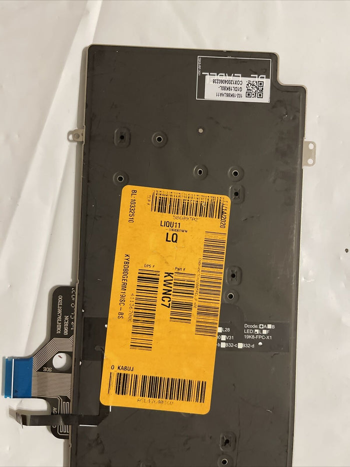 Dell Latitude 5400 5401 5410 5411 7400 7410 7420  Backlit German Keyboard KWNC7