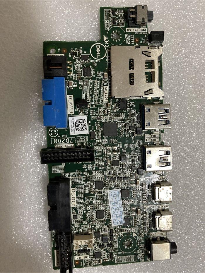 Dell Precision T5820 7820 Tower Workstation Front Control Panel 8NFPN 08NFPN U1