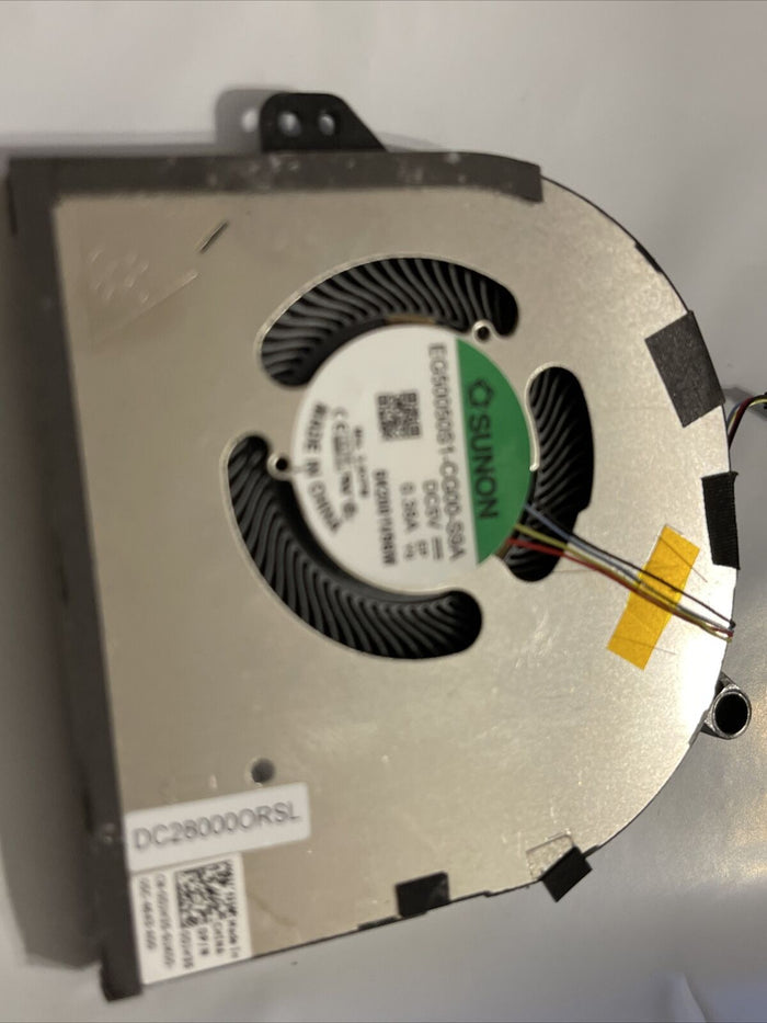 Dell XPS 9500 15 Laptop cooling fan EG50050S1-CG00-S9A V 0.38A DJH35 0DJH35 P5