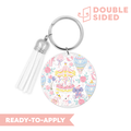 [ Double Sided ] Circle UV DTF Decal | Coquette Circus