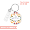 [ Double Sided ] Circle UV DTF Decal | Love One Another John 13:34-35