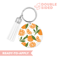 [ Double Sided ] Circle UV DTF Decal | Summer Orange