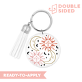 [ Double Sided ] Circle UV DTF Decal | Sun And Moon Mystic
