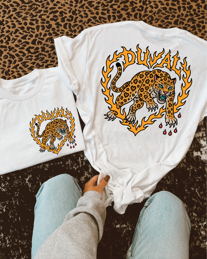 Duval Burning Hearts front and back T-Shirt