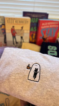 Embroidered Ghost and Black Cat Sweatshirt
