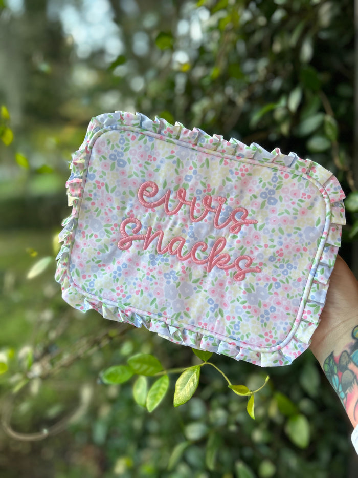 Embroidered Snack Bag