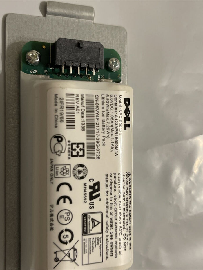 Expired date Dell 10DXV FK6Y KVY4F Equallogic Smart Battery PS4210 PS6210 PS6610