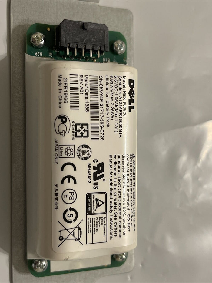 Expired date Dell 10DXV FK6Y KVY4F Equallogic Smart Battery PS4210 PS6210 PS6610