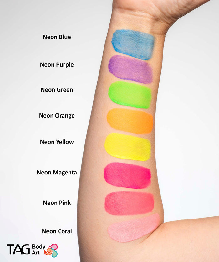 Face and Body Paint - Neon - Coral