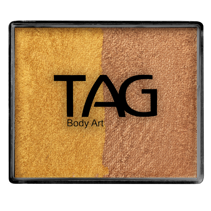 Face Paint Split Cake - Pearl Gold and Pearl Old Gold