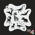 Face Paint Stencil - Jurassic and Friends