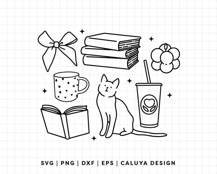 FREE Cat Doodle SVG | Cozy Doodle SVG